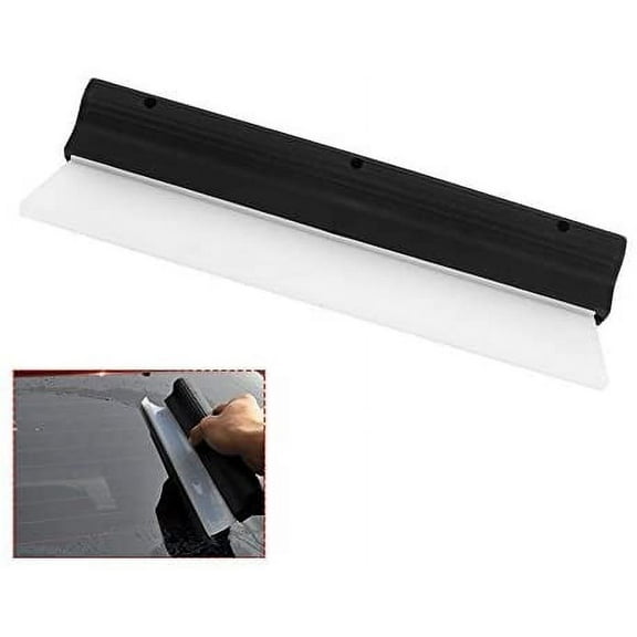 Car Water Blade, Automotive Wiper Blade Squeegee, Silicone Water Blade Quick Drying Wiper Blade Squeegee 10 Inch Black for Car Vehicle Windshield Window Washing Cleaning