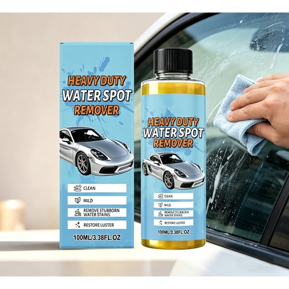 Car Water Stain Remover, Heavy Duty Mineral Spot Cleaner for Automotive Paint Glass Metal, Multi-Use for Cars, Trucks, Motorcycles & RV