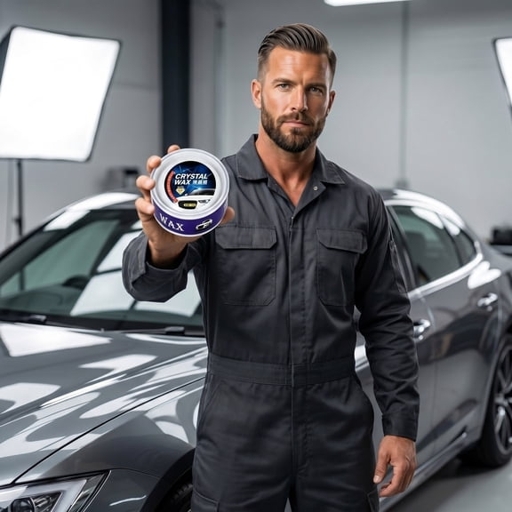 Car Wax Crystal Coating Polish, Paint Protection And Gloss Enhancer For Scratch Filling UV Protection Hydrophobic Layer And Long Lasting Shine For Cars Garage Exterior Detailing And Paint Care Use