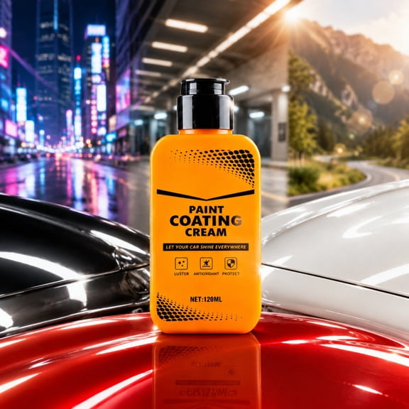 Car Wax, Scratch Repair Sealant, Paint Protection Coating, Mirror Finish Shine, Easy Application for Vehicle Surface Maintenance, DIY and Professional Use yellow