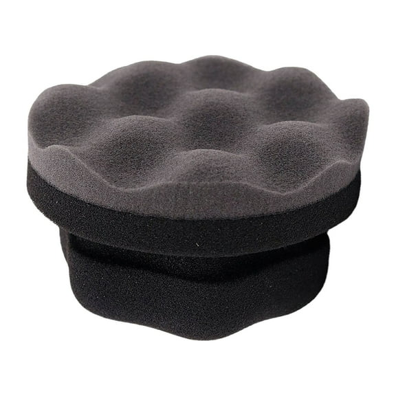 Car Wax Sponge Applicator High Density Wavy Texture Leather Waxing Sponge for Auto Detailing Handheld Car Care Tool Universal Fit All Vehicles