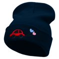 thumbnail image 1 of Car Wedding Balloons Embroidered 12 Inch Long Knitted Beanie - Navy OSFM, 1 of 5