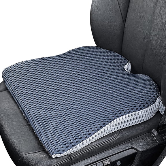 Car Wedge Seat Cushion for Car and Truck Seat Office Chair Wheelchair - Memory Foam Seat Pad for Sciatica Tailbone Pain Relief Black