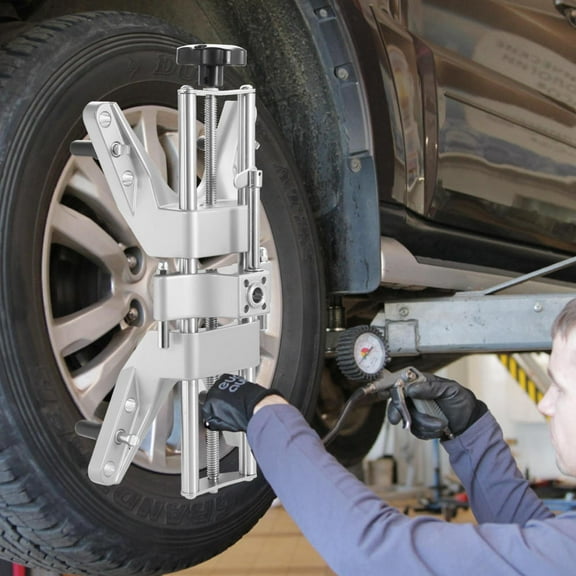 Car Wheel Alignment Tool, Magnetic Adapter Wheel Clamp for 11-25 Inch Rims, 3D Wheel Alignment Measuring Tool with Anodized Aluminum Oxide, Stainless Steel Construction for Precise Vehicle Alignment