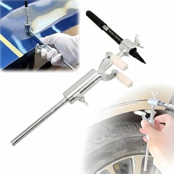 Car Wheel Arch Scriber Tool – Adjustable Automotive Body Line Marker, Parallel Drawing Tool for Sheet Metal Dent Repair & Paint Restoration, Precision Contour Marker for Universal Vehicles