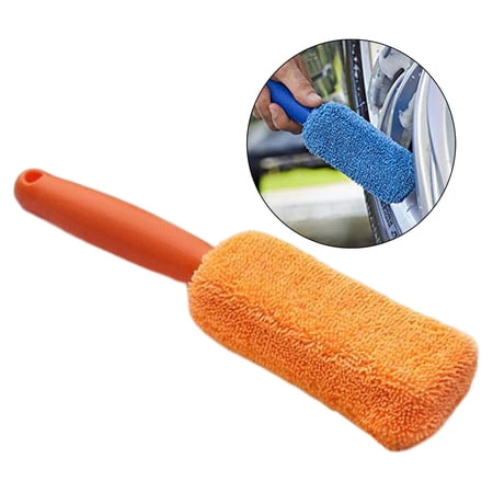 Car Wheel Brush Wash Tool Reusable for Fenders Engines Door , , 27cmx5cm