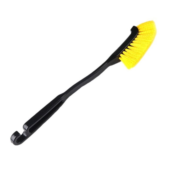 Car Wheel Detailing Brushes Plastic Soft Bristles Short Handle Design For Tight Spaces Brake Dust Cleaner