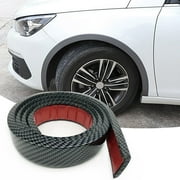 Car Wheel Eyebrow Arch Trim Lips Strip r Flare Protector Universal Rubber Wheel Eyebrow Protector for Car and Truck r Flare Edge Trim Carbon Fiber