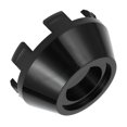 thumbnail image 1 of Car Wheel Hub Center Caps 64 mm 2.52"OD Universal for Car Durable ABS Plastic Black, 1 of 6