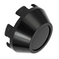 thumbnail image 1 of Car Wheel Hub Center Caps 64mm 2.52"OD Universal for Car Durable ABS Plastic Black, 1 of 6