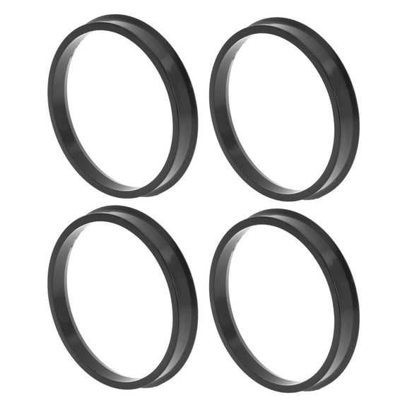 Unique Bargains Car Wheel Hub Centric Rings Black Polycarbonate Wheels Center Shaft Shock Absorbing Hubrings 4 Pcs OD 71.6mm to ID 65.1mm