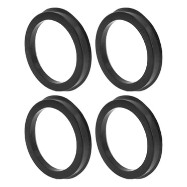 4 Pack Hub Centric Rings – 67.1mm To 72.6mm, Black Plastic, Hubrings For Wheels
