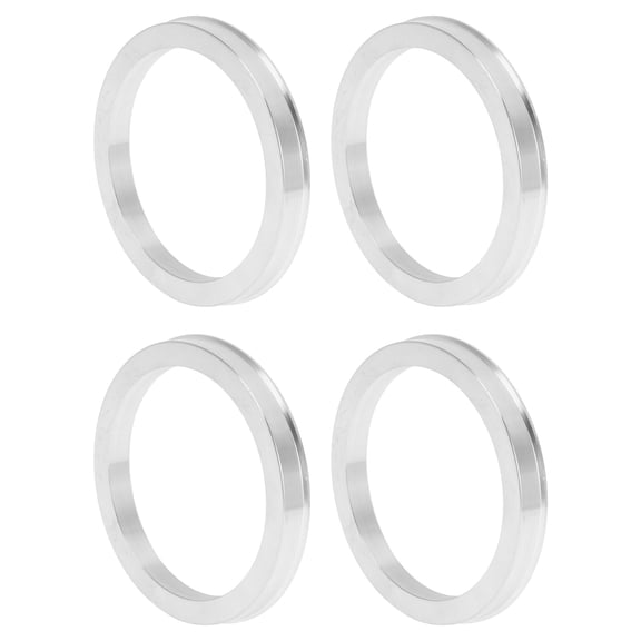 Car Wheel Hub Centric Rings OD 87.1mm to ID 71.6mm Wheels Center Shaft Shock Absorbing Hubrings Aluminium Alloy Silver Tone Durable