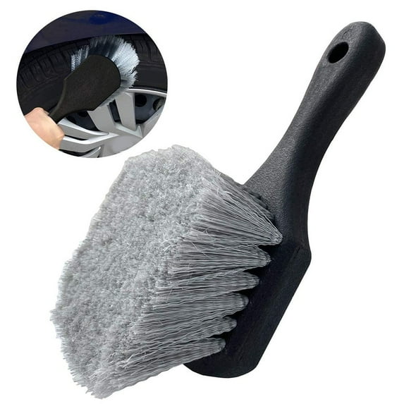 Car Wheel Tire Rim Scrub Cleaner Brush Auto Detailing Brush Cleaning Tool likeweier