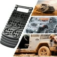 thumbnail image 1 of Car Wheel Tire Traction Mat, Heavy-Duty Ladder Track For Snow Ice Mud Sand, Compact Lightweight Design For Most Vehicle Types Emergency, 1 of 9