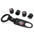 thumbnail image 1 of Car Wheels Tire Valve Dust Stem Air Cap Cover + Keychain Ring Pontiac Logo Sport, 1 of 6