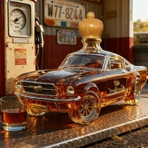 Car Whiskey Decanter, Car Shape Shaped Novel Glass Whiskey Decanter Set Wild Horse Whiskey Decanter Bottle Liquor Dispensing Container Whiskey Awakener Whiskey Gift for Automotive Enthusiast Men