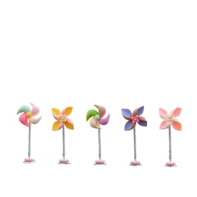 Car Windmill Dashboard Ornament, Mini Windmill Car Interior Decoration for Center Console, Cute Vehicle Dashboard Accessory Gift for Car Lovers