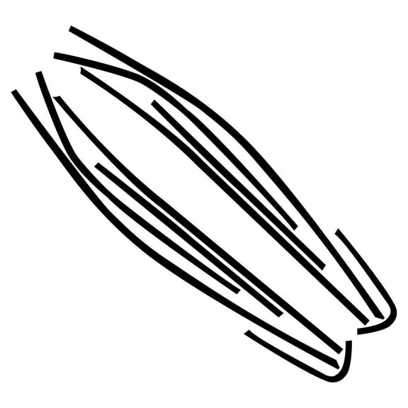 Car Window Black Overlay Cover Decal Sticker Set for Toyota Camry 2018-2023