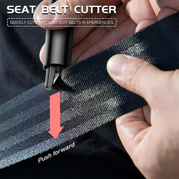 Car Window Breaker and Seatbelt Cutter Escape Tool, Mini Emergency Car Window Breaker, Window Breaker Tool for Most Cars, Blue