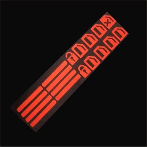 Car Window Button Luminous Sticker Lifter Switch Night Fluorescent Decals Cars Interior Stickers Auto Accessories