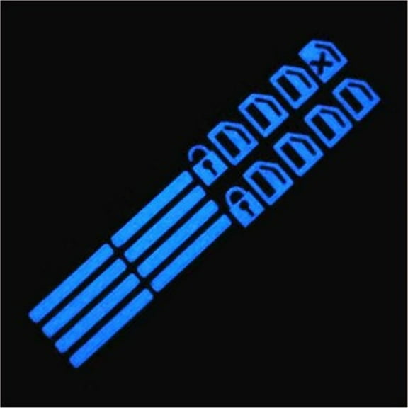 Car Window Button Luminous Sticker Lifter Switch Night Fluorescent Decals Cars Interior Stickers Auto Accessories