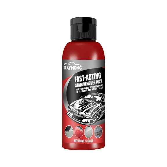 Car Window Cleaner Car Quick-acting Stain Removal Wax,Glazing Protection Wax Paint Surface To Stains To Water Marks Stains And Grease Cleaning 100ML