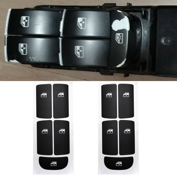 Car Window Control Button Sticker Repair Kit For Saab 2003-2012 Control Button Decals Repair Set Car Accessories