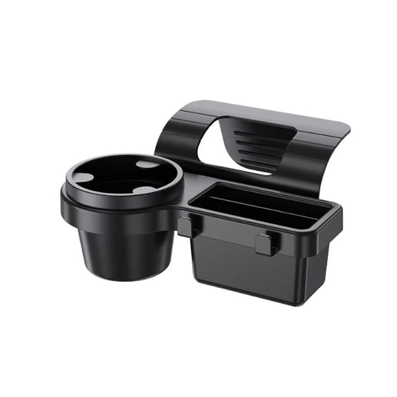 Car Window Cup Holder Automotive Door Side Organizer, Vehicle Storage Box and Phone Mount Caddy for Universal Commuter Vehicles