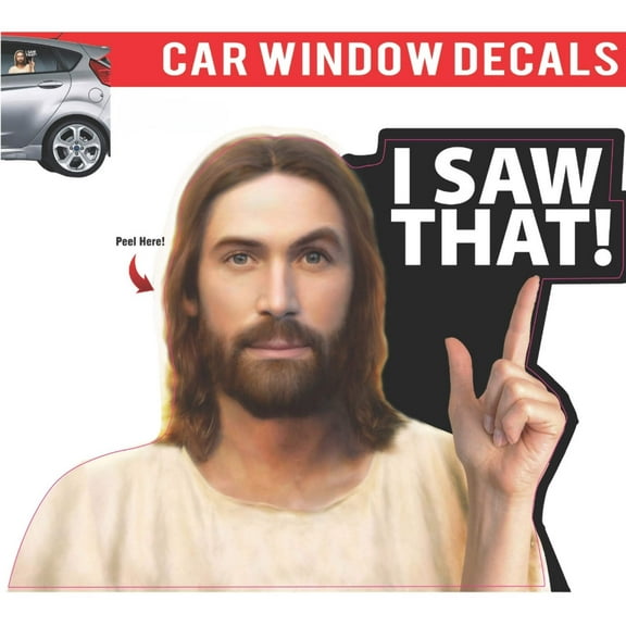 Car Window Decal - 3D - (Jesus, I Saw That)
