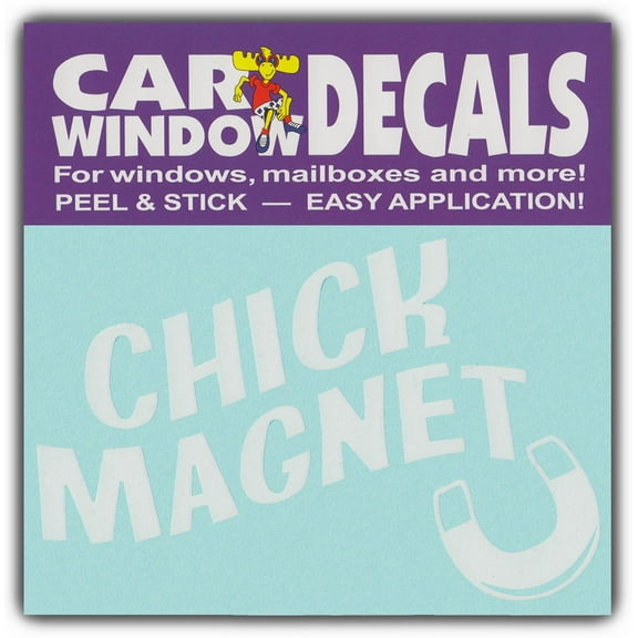 Car Window Decals: Chick Magnet | Horseshoe Horse Shoe | Stickers Cars Trucks SUVs