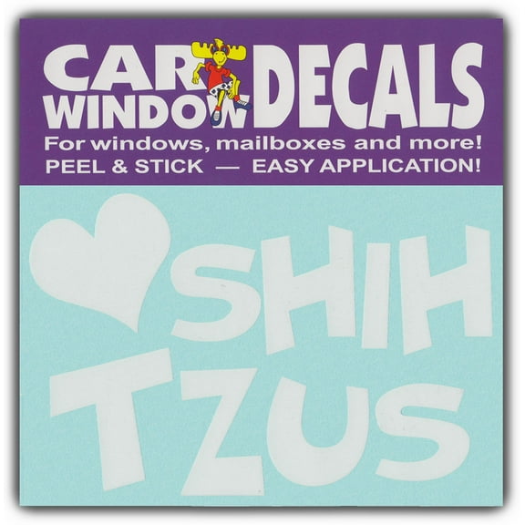 Car Window Decals: I Love Shih Tzus | Shihtzus Dogs | Stickers Cars Trucks Glass