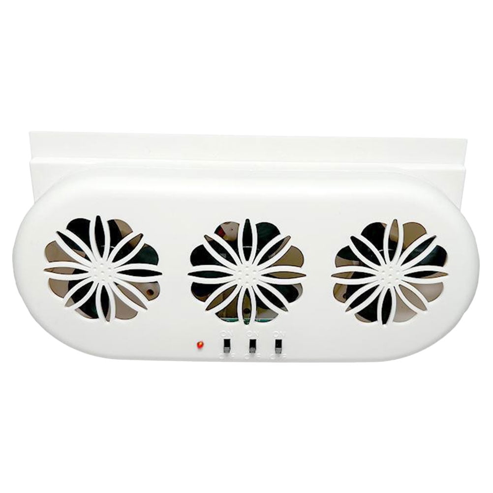 GOOHOCHY Solar Powered Car Cooler Fan for Summer Use Enhances Air ...