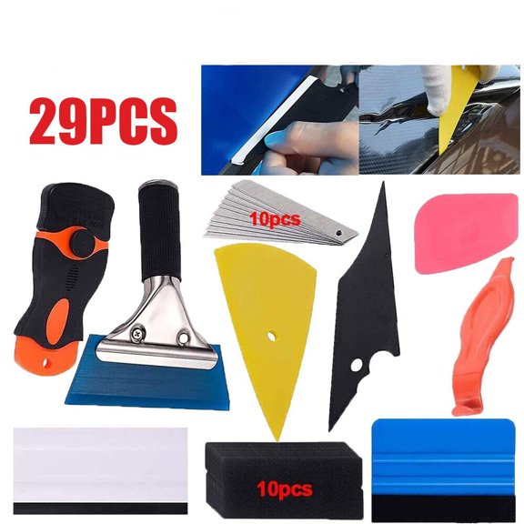Car Window Film Tinting Tools, Window Tint Kit, 29 in 1 Window Tinting Tools with Squeegee for Window Tint
