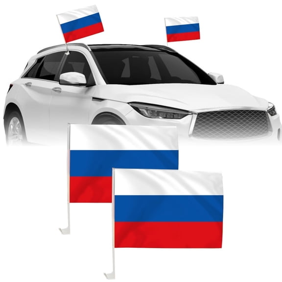 Car Window Flag Style C 35x45cm Polyester with Canada National Print for Automobiles SUV and Truck Display of Team Support