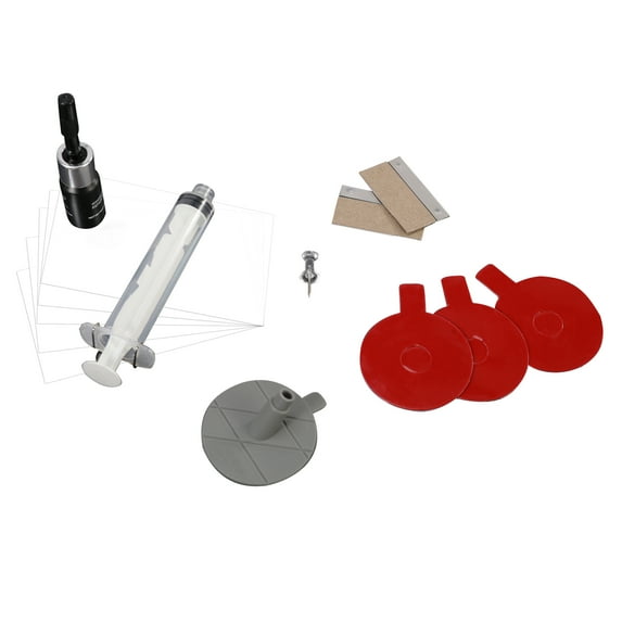 Car Window Glass Liquid Repair Set for Chips and Cracks, Automotive Glass Repair Fluid Windscreen Scratch Remover