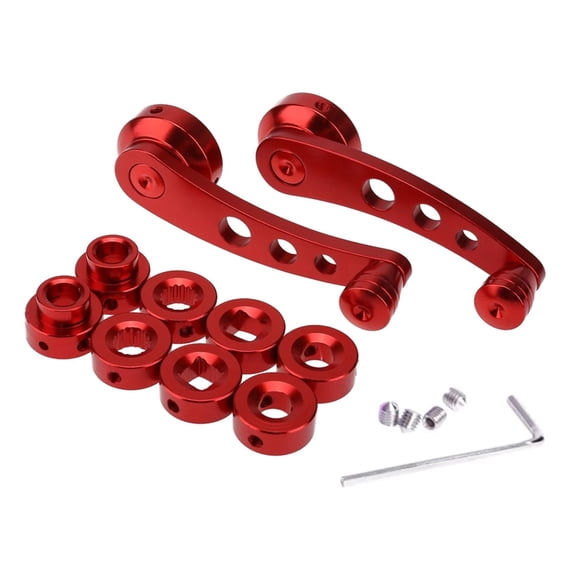 Car Window Handle Winder Replacement Winder Crank Window Glass Handles Aluminum Alloy 2pcs