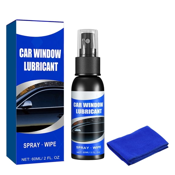 Car Window Lubricant Silicone Spray for Rubber Seals Noise Reduction Powerful Track & Seal Lubricants All Vehicles 60ml