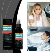 Car Window Noise Reduction Lubricant 100ml | Silicone-Based Long-Lasting Sliding Track Spray | Reduces Squeaks | Anti-Aging Rubber Seal Protection | Safe DIY Automotive Care