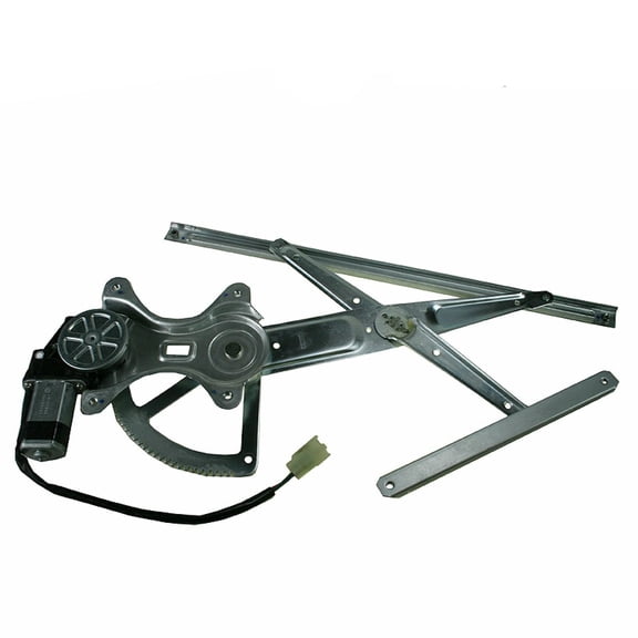 Car Window Regulator Front Left Driver Side Power With Motor - Galvanized Steel Frame Material 7-Piece 15.75 Inch Wiring Harness