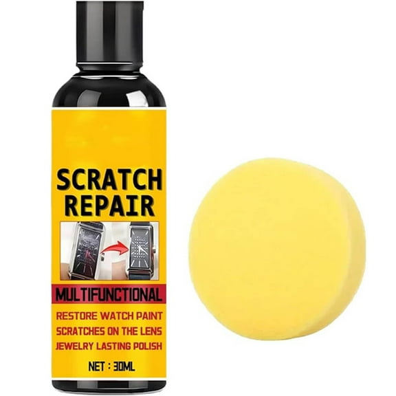 Car Window Scratch Remover - Effective Wax Liquid Cleaner for Windshield Polishing, Auto Glass Repair Kit, Enhances Visibility and Restores Surface Texture