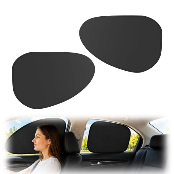 Car Window Shade for Side Windows, Static Cling Sunshade for Car, UV Protection Sun Blocker for Front and Rear Windows (2pc front)