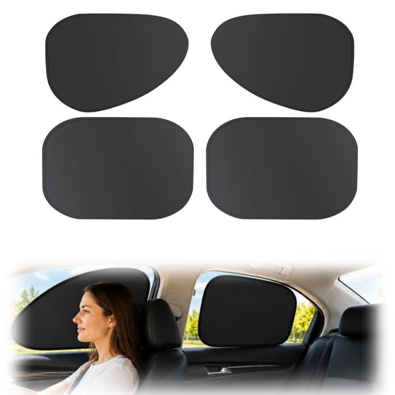 Car Window Shade for Side Windows, Static Cling Sunshade for Car, UV Protection Sun Blocker for Front and Rear Windows (front+rear)