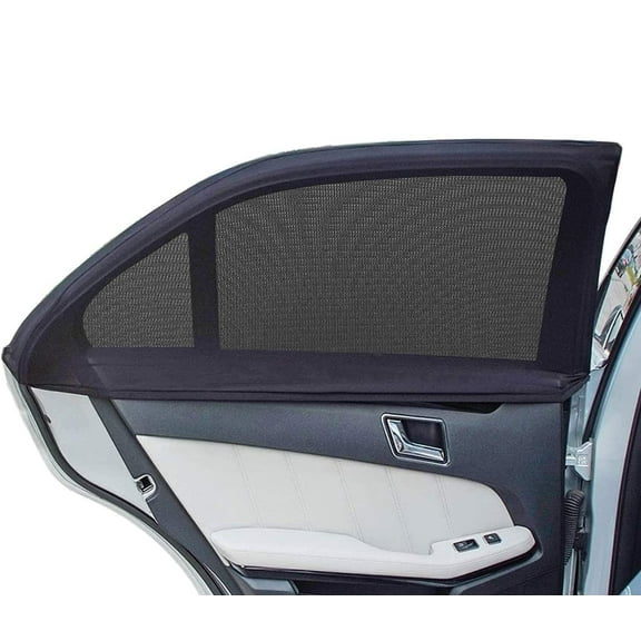Car Window Shades, Breathable Mesh Car Side Back Window Sun Shades, Stretchy Window Screen for Baby Family Pet UV Protection, Window Covers Fit for Most of Cars - (Medium 39"x19")