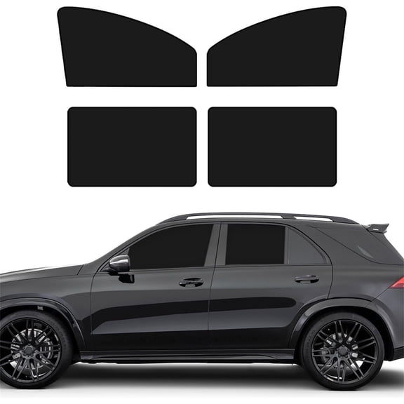 Car Window Shades with Magnets,4 Pack Strong-Light Blocking & UV Protection Privacy Shades,Car Window Covers,Block Car Privacy Curtains for Breastfeeding,Napping,Dressing,Camping,Black,Topboutique