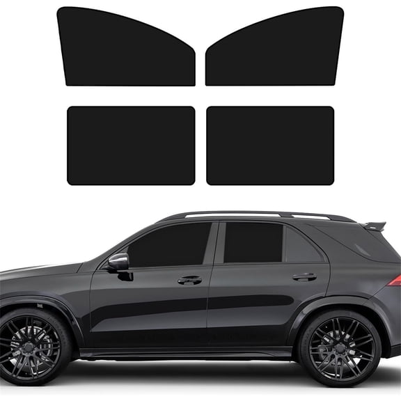 Car Window Shades with Magnets,4 Pack Strong-Light Blocking & UV Protection Privacy Shades,Car Window Covers,Block Car Privacy Curtains for Breastfeeding,Napping,Dressing,Camping,Black,Topboutique