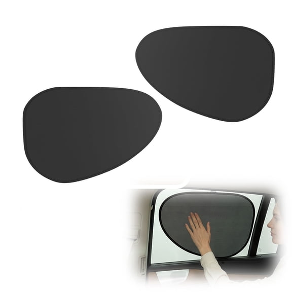 Car Window Shades for Side Window – Static Cling Sun Shade, UV Protection & Heat Reduction, Glare Reducing for Safer Driving, Universal Fit for Cars SUVs Trucks, Foldable Storage (2pc Front)