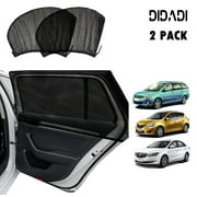 Car Window Shades for Side Windows, DIDADI Sun Shade for Car Heat & UV Protection , Adjustable Elastic Fabric Baby Car Shade, Folding Rear Side Window Covers Fit for Most of Cars Pack of 2