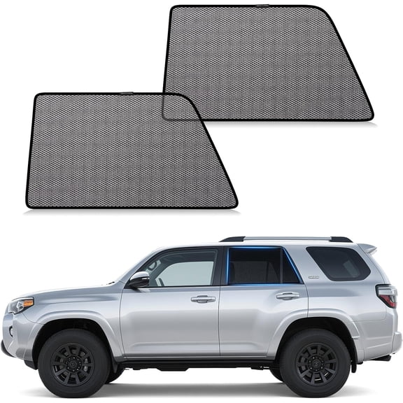 Car Window Shades Toyota 4Runner 2017-2024 for Rear Window | Sun Shade for Baby & Pets | Blocks 99% UV Rays & Heat | Breathable Mesh for Privacy & Bug Protection | Camping & Travel