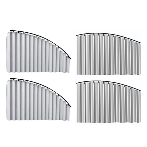 Car Window Shades for Side Windows, 4 Pcs Privacy Curtains with Embedded Track, 100% Block Light Sun Shade Cover for Camping & Nap Comfort